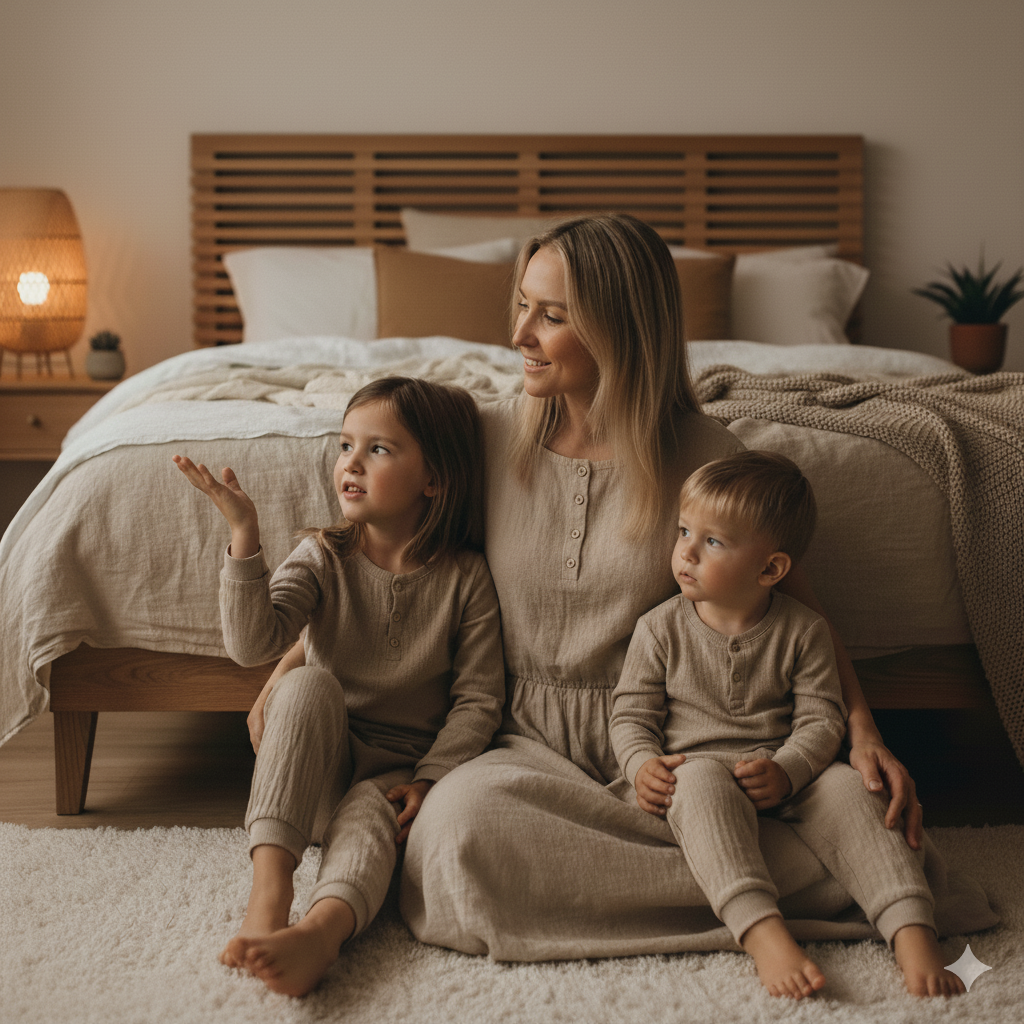 Bedtime ritual with kids